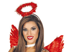 Bandă halo roșu - 1 buc.