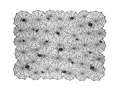 Față de masă Halloween cu pânză de păianjen - 135 x 180 cm - 1 buc.