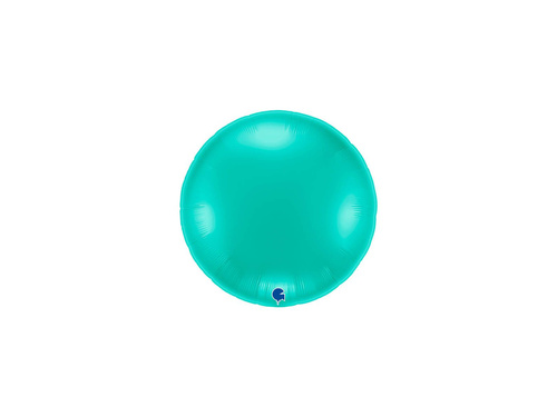 Balon rotund turcoaz din folie - 30" - 1 buc.