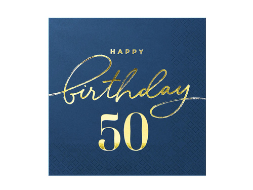 Set albastru marin pentru a 50-a aniversare - 22 buc.