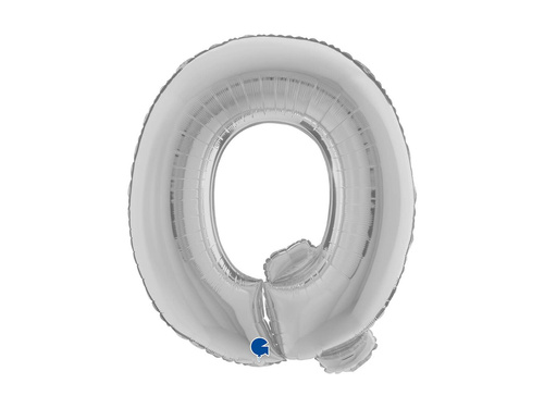 Balon folie litera Q argintiu - 40" - 1 buc.