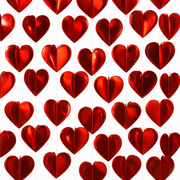 Ghirlandă iridescentă cu fulgi de zăpadă - 6 buc.