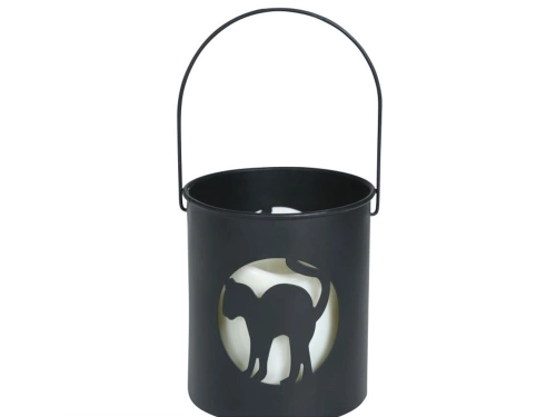 Lanternă cu lumânare LED pentru Halloween - 10 cm - 1 buc.