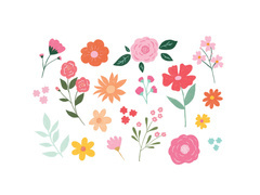 Tatuaje lavabile Flori - 19 buc.