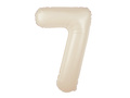 Balon din folie crem numărul 7 - 100 cm - 1 buc.