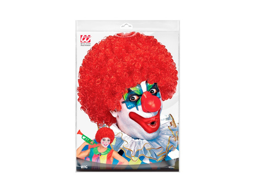 Clovn peruca rosu afro păr