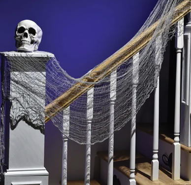 Plasă de Halloween gri - 76 x 300 cm - 1 buc.