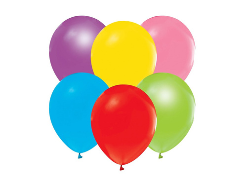 Baloane din latex pastelate, culori mixte - 30 cm - 10 buc.