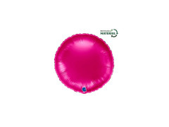 Balon rotund din folie roz închis - 14" - 1 buc.