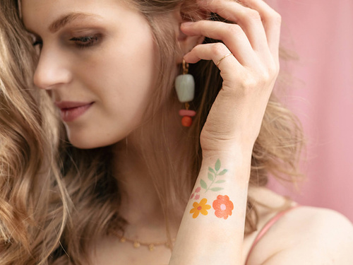 Tatuaje lavabile Flori - 19 buc.