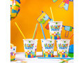 Cupe aniversare Blocuri - 220 ml - 6 buc.