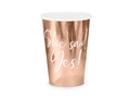 Cupe Ea a spus da! aur roz - 220 ml - 6 buc.