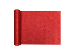 Decorațiune de masă cu sclipici - roșu - 28 cm x 3 m - 1 buc.