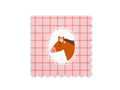 Șervețele aniversare Călăreț - 33 cm - 12 buc.