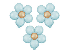 Balon de folie Floare albastră - 33 cm - 3 buc.