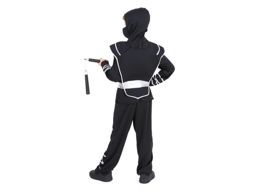 Costum războinic ninja negru - 1 buc.