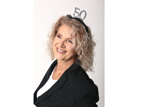 Bandă Fifties cu volan - 1 buc.