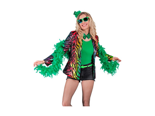 Party Fashion jachetă de petrecere - motiv tigru curcubeu