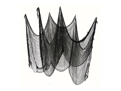 Plasă neagră de Halloween - 76 x 300 cm - 1 buc.