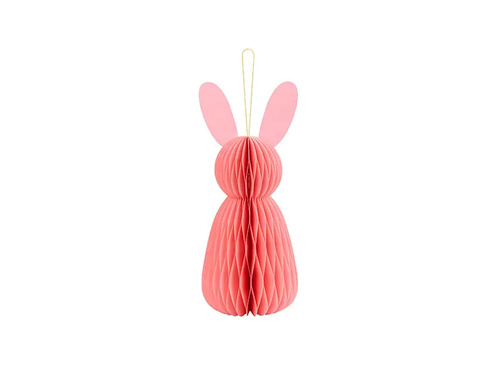 Rozeta de agățat Bunny roz - 30 cm - 1 buc.