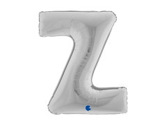 Balon din folie litera Z argintiu - 40" - 1 buc.