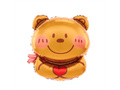 Balon folie ursuleț Teddy cu inimă - 58x75 cm - 1 buc.