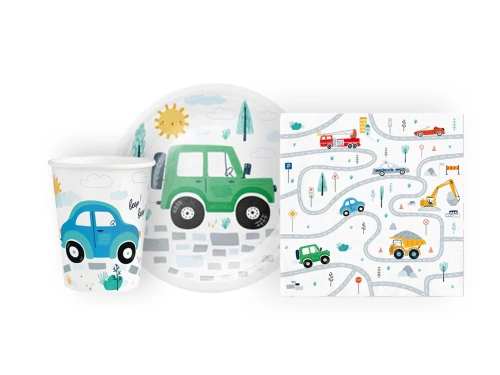 Set aniversar de hârtie în Cars - 22 buc.