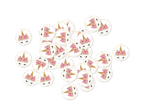 Confetti aniversare unicorn - 36 buc.