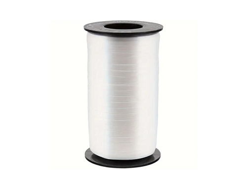 Panglică decorativă pentru baloane - pastel - alb - 92 m