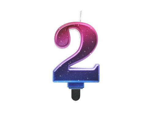 Lumânare cu numere metalice Night Sky - 2 - două