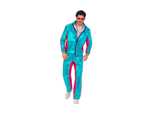 Costum de petrecere - albastru metalic EDM (trening)