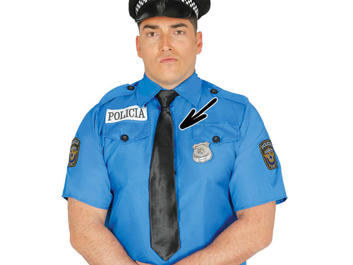 Set gangster negru - 1 set.