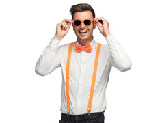 Zestaw akcesoriów neonowy pomarańczowy - 3 szt.