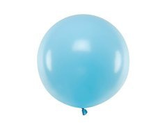 Balon gigant cu diametrul de 60 cm - albastru pastel.