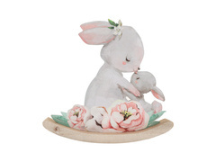 Figurină iepure - 13 cm - 1 buc.