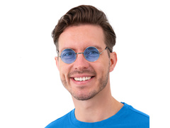 Ochelari hippie albastru - 1 buc.