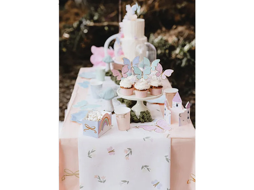 Pardoseală fleece Flori și fluturi - 40 cm x 5 m - 1 buc.