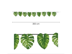 Ghirlandă Tropical Leaves - 300 cm - 1 buc.