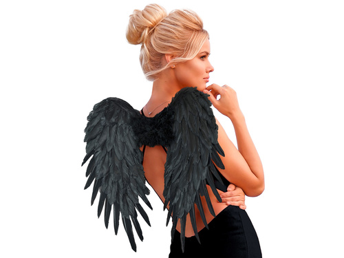 Aripi de înger negre - 50 x 50 cm - 1 buc.