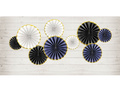 Rozete suspendate albastru marin - 3 buc.