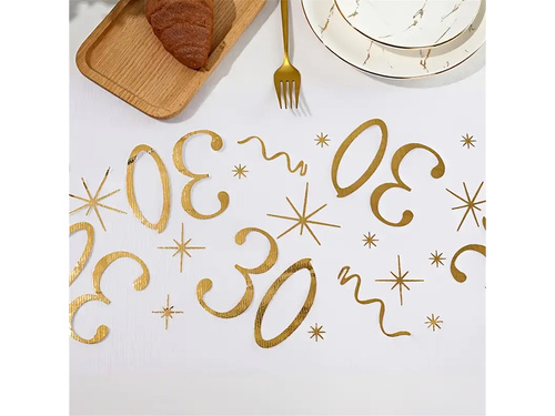 Suport de masă imprimat pentru decorarea celei de-a 30-a aniversări - 28 cm x 5 m - 1 buc.