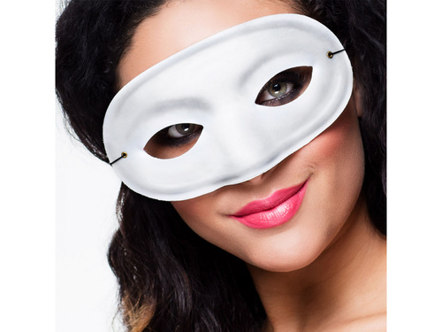 Mască albă de carnaval - 1 buc.