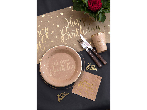 Cupe kraft Happy Birthday - 270 ml - 10 buc.