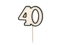 Lumânare pentru a 40-a aniversare - 5,5 cm - 1 buc.