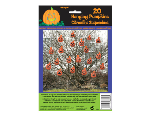 Saci cu dovleac de Halloween - 20 buc.