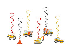 Pandantiv decor șantier de construcții - 6 buc.