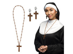 Cercei și colier de călugăriță