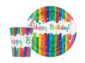 Set Rainbow Happy Birthday - 16 buc.