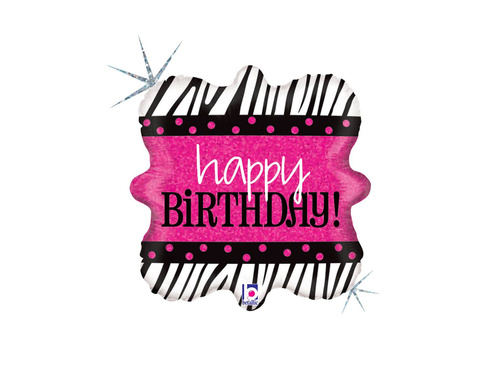 Balon de folie Happy Birthday - 16" - 1 buc.