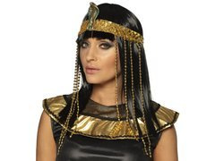 Peruca reginei egiptene cu bentiță - 1 buc.